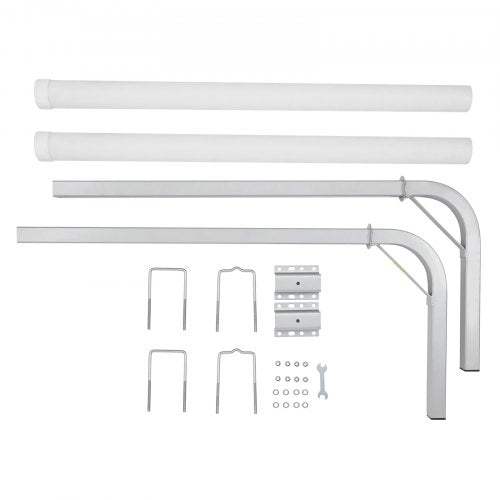 Boat Trailer Guide, 48″ Adjustable Design Trailer Guide Poles, 2PCS High-Hardness Steel Trailer Guide-Ons, Trailer Guides with PVC Pipes, for Ski Boat, Fishing Boat or Sailboat Trailer