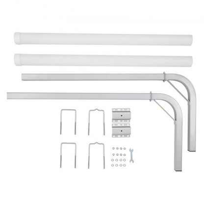 Boat Trailer Guide, 48″ Adjustable Design Trailer Guide Poles, 2PCS High-Hardness Steel Trailer Guide-Ons, Trailer Guides with PVC Pipes, for Ski Boat, Fishing Boat or Sailboat Trailer