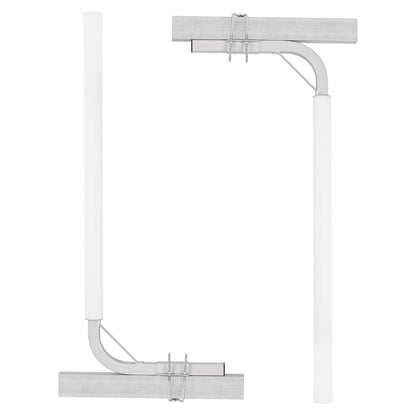 Boat Trailer Guide, 48″ Adjustable Design Trailer Guide Poles, 2PCS High-Hardness Steel Trailer Guide-Ons, Trailer Guides with PVC Pipes, for Ski Boat, Fishing Boat or Sailboat Trailer