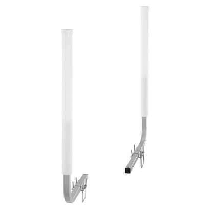 Boat Trailer Guide, 60″ Adjustable Design Trailer Guide Poles, 2PCS High-Hardness Steel Trailer Guide-Ons, Trailer Guides with PVC Pipes, for Ski Boat, Fishing Boat or Sailboat Trailer