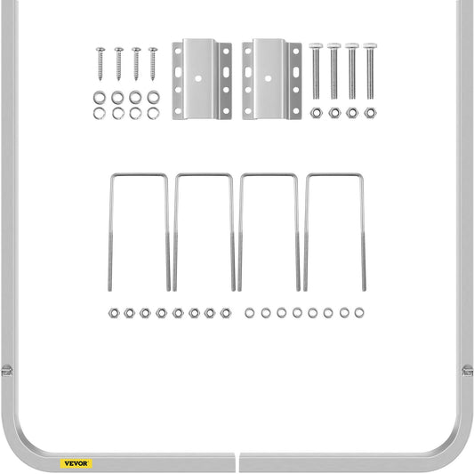 Boat Trailer Guide-ons, 46\", ett par aluminium Trailer Guider, rostbeständiga trailerguider med justerbar bredd, monteringsdelar ingår, för skidbåt, fiskebåt eller segelbåt trailer