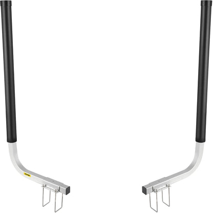 Boat Trailer Guide-ons, 40\", 2PCS Rustproof Galvanized Steel Trailer Guide ons, Trailer Guides with Black PVC Pipes, Mounting Parts Included, for Ski Boat, Fishing Boat or Sailboat Trailer