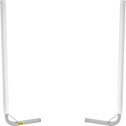 Boat Trailer Guide-on, 60\", 2PCS Steel Trailer Post Guide ons, with White PVC Tube Covers, Complete Mounting Accessories Included, for Ski Boat, Fishing Boat or Sailboat Trailer