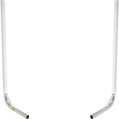 Boat Trailer Guide-on, 60\", 2PCS Steel Trailer Post Guide ons, with White PVC Tube Covers, Complete Mounting Accessories Included, for Ski Boat, Fishing Boat or Sailboat Trailer