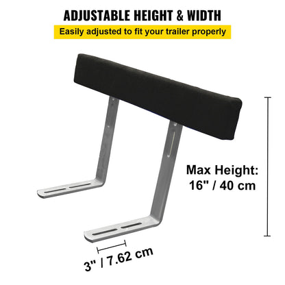 Boat Trailer Guide-ons, 48", 2 PCS Rustproof Steel Trailer Guide ons, Trailer Guides with Carpet-Padded Boards, Mounting Parts Included, for Ski Boat, Fishing Boat or Sailboat Trailer
