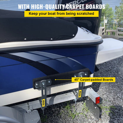 Boat Trailer Guide-on 48" π-shape Trailer Guide on w/matt padded boards