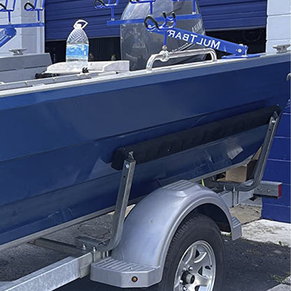 Boat Trailer Guide-ons, 2 PCS Rustproof Steel Trailer Guide ons, Trailer Guides with Carpet-Padded Boards, Mounting Parts Included, for Ski Boat, Fishing Boat or Sailboat Trailer