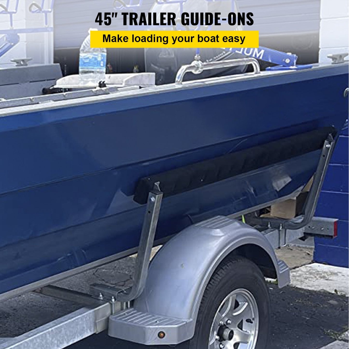 Boat Trailer Guide-on 45" π-shape Trailer Guide on w/matt padded boards