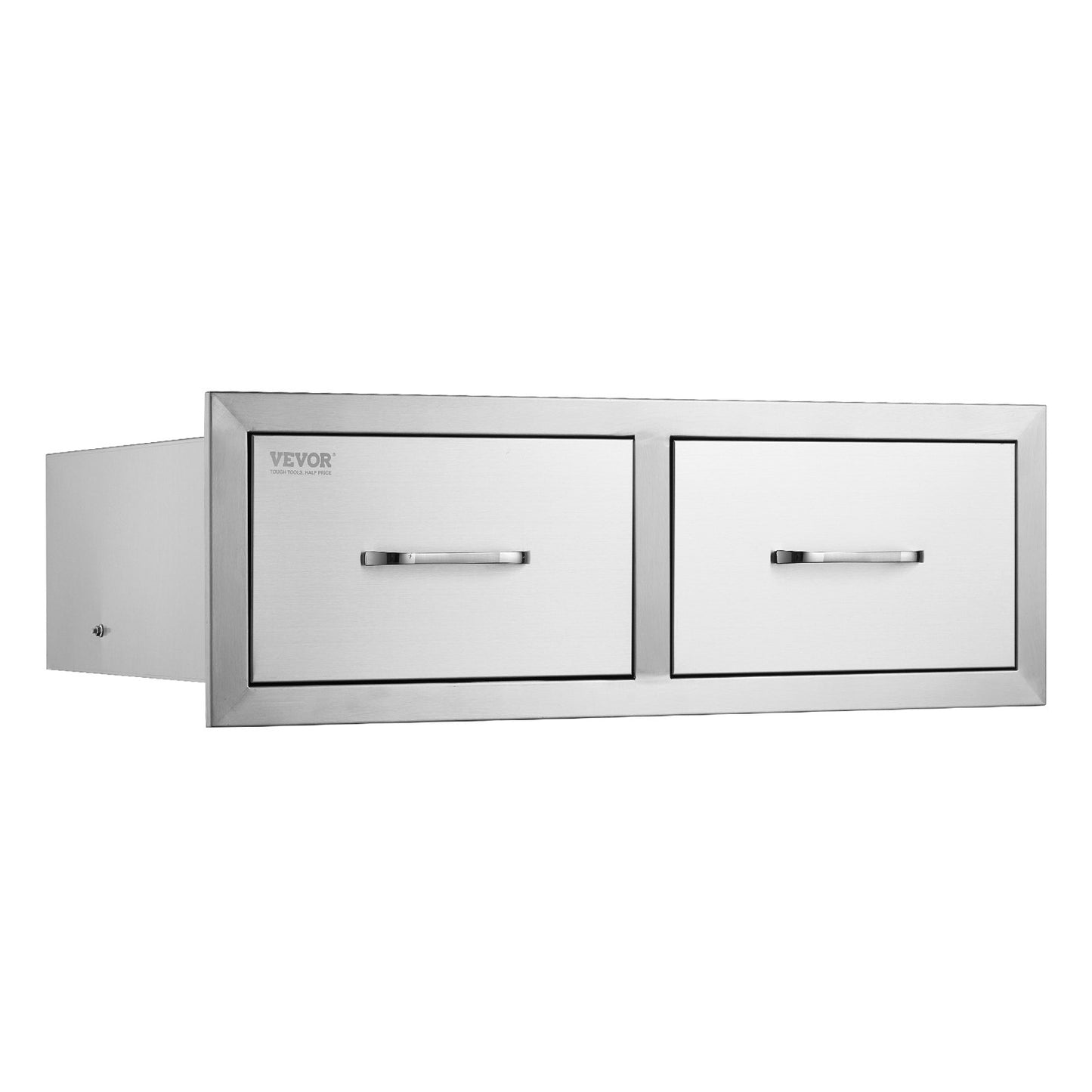 Kurbeln 75*25 cm Grillbox Doppelte horizontale Schubladen Langlebig mit Lagerschrank