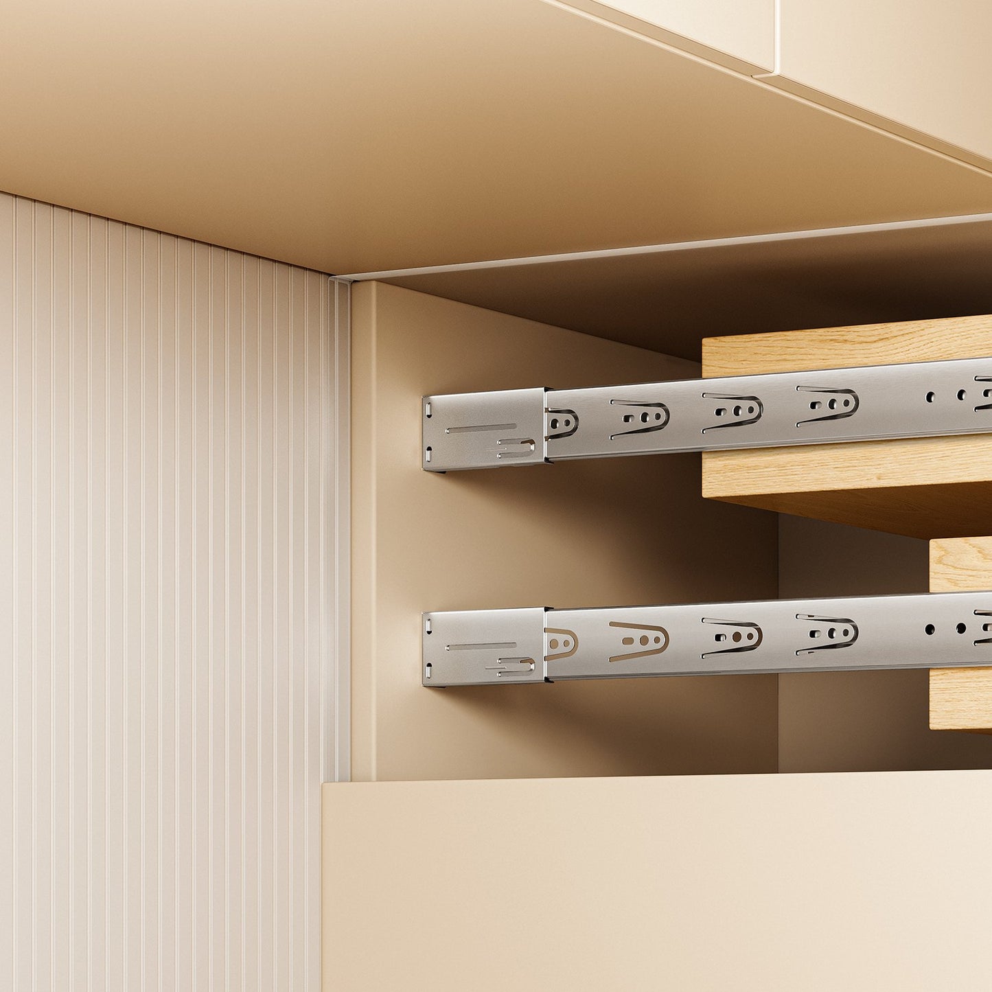 Drawer Slides Brackets, 10 Pairs Drawer Rails for 100 LBS Side Mount Ball Bearing Rail, Heavy Duty Cabinet Drawer Bracket for Dresser Drawer Track Runners, Kitchen Replacement Part for DIY