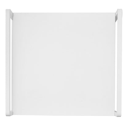 Mini-Kühlschrankständer mit Stauraum, 80 kg, Weiß, Mini-Kühlschranktisch, 2 Schubladen