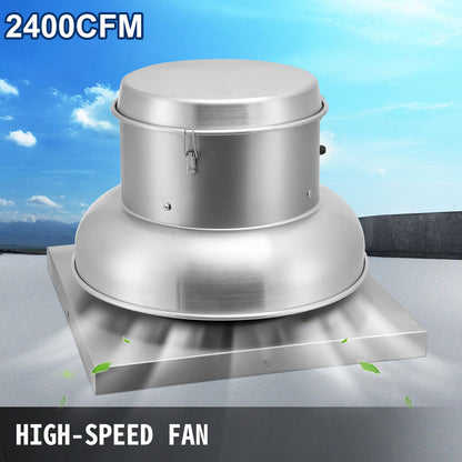 2400 CFM Roof Fan Up-blast Restaurant Exhaust Fan High Speed Direct Drive Up-blast Exhaust Fan 250W