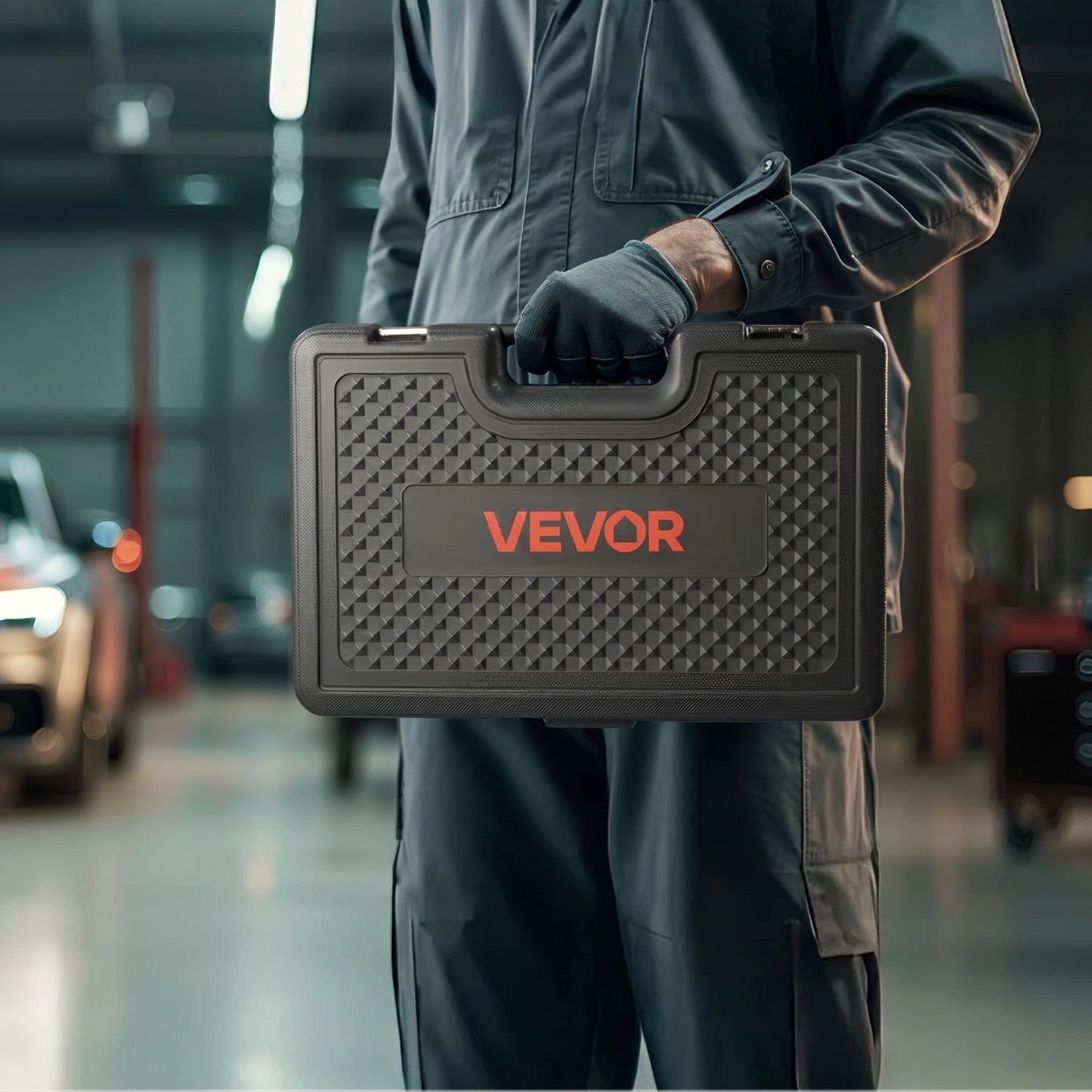 Pull and Press Sleeve Kit, 27 PCS, Steel Bush Removal Insertion Sleeve Tools with Carrying Case, Compatible with LCV and HGV Engines, for Removing and Installing Bushings, Bearings, and Seals