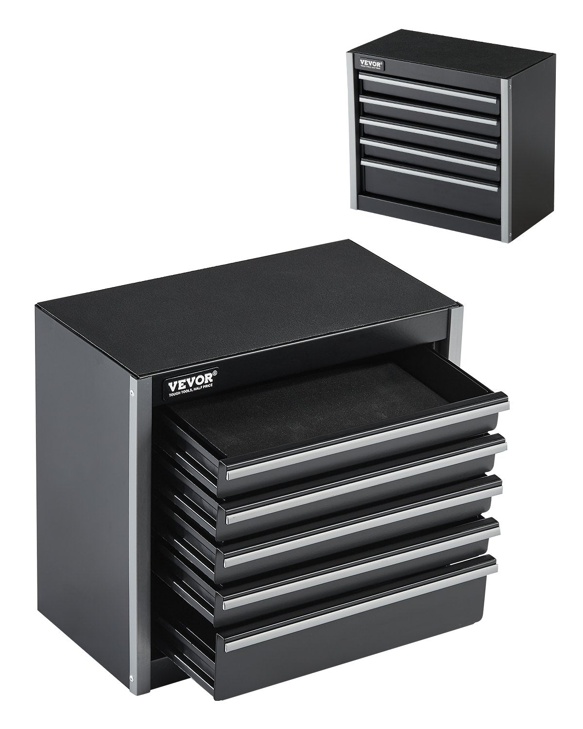 Tool Box 8.6 Inch Portable Metal Tool Box with 5 Drawers Tool Organizer