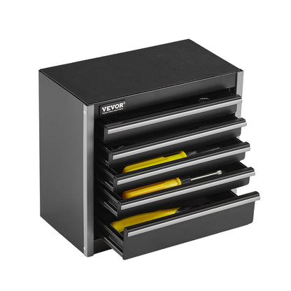 Tool Box 8.6 Inch Portable Metal Tool Box with 5 Drawers Tool Organizer