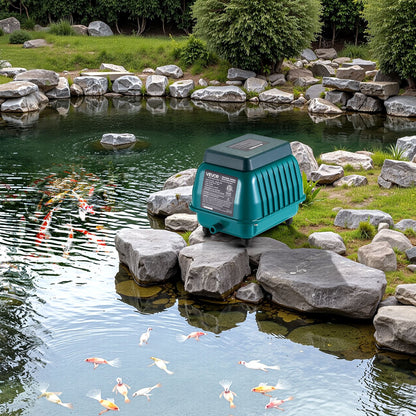 Linear Air Pump, 1110 GPH Air Flow, Septic Aerator Pump, Aeration System for 10 ft Deep Ponds, Fit for Septic Tanks, Aquariums, Waste Treatment, Seafood Restaurants, Fish Farms, Hydroponics