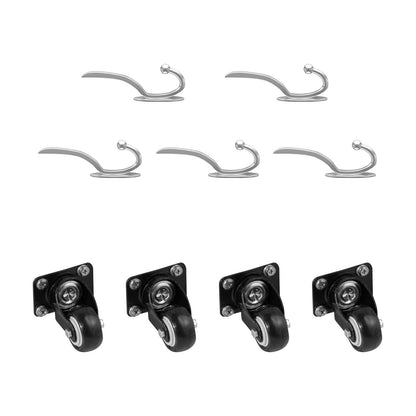 Coat Locker, 5-Section Daycare Cubby Coat Rack 48×13×48 inch, Classroom Coat Locker and Backpack Hanger, with 5 Hooks and Storage Boxes, for Kindergarten & School, Natural