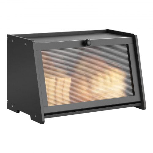 Bread Box for Kitchen Counter Large Capacity Bamboo Storage Container