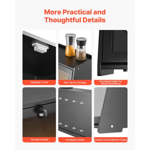 Dubbelskiktad Brödlåda för Köksbänk Bambu Förvaringslåda Brödlåda