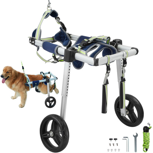 2-wheel pet wheelchair for hind legs Dog wheelchair/trolley adjustable (M)