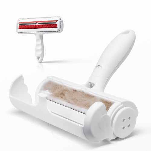 Pet Hair Remover Roller, Reusable Dual-sided Lint Roller Tool, Dog and Cat Efficient Hair Cleaning Remover, for Home, Furniture, Car, Couch, Carpet, Seat, Bedding, Floor, Sofa, White