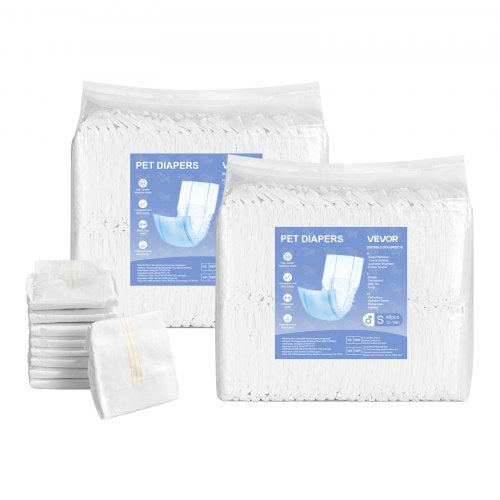 Disposable diapers for male dogs Super absorbent diapers for male dogs Size S 96