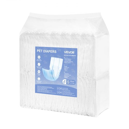 Disposable diapers for male dogs Super absorbent diapers for male dogs Size S 96