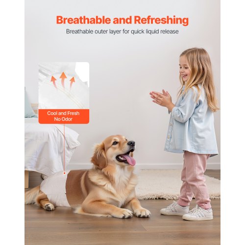 Disposable diapers for dogs Super absorbent diapers for female dogs M size 144 pcs