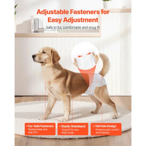Disposable diapers for dogs Super absorbent diapers for female dogs M size 144 pcs