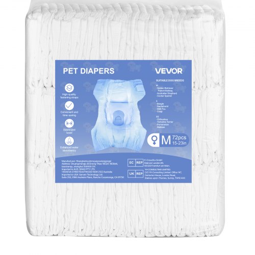 Disposable diapers for dogs Super absorbent diapers for female dogs M size 144 pcs