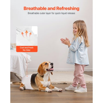 Disposable diapers for dogs Super absorbent diapers for female dogs Size S 96