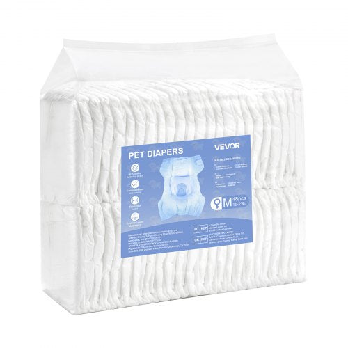 Disposable diapers for dogs Super absorbent diapers for female dogs M size 96 pcs