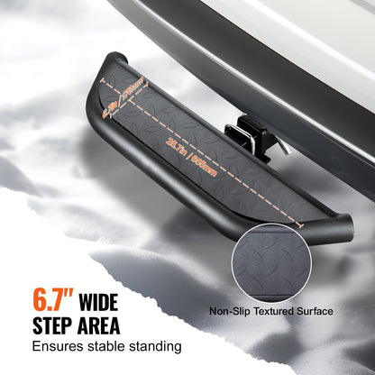 Hitch Step för 2" mottagare Universal Trailer Bogsering Bakre stötfångare Stål