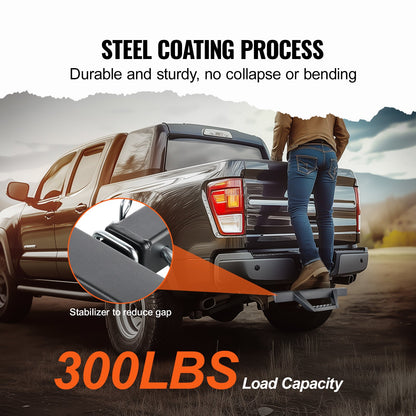 Hitch Step för 2" mottagare Universal Trailer Bogsering Bakre stötfångare Stål