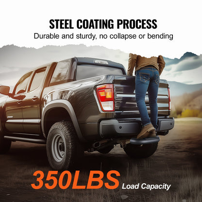 Anhängerkupplungsstufe für 2"-Empfänger, universeller Anhänger, Abschleppstoßstange hinten, Stahl