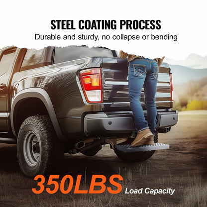 Hitch Step för 2" mottagare Universal Trailer Bogsering Bakre stötfångare Stål