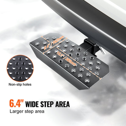 Anhängerkupplungsstufe für 2"-Empfänger, universeller Anhänger, Abschleppstoßstange hinten, Stahl