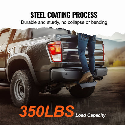 Anhängerkupplungsstufe für 2"-Empfänger, universeller Anhänger, Abschleppstoßstange hinten, Stahl