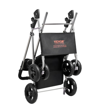 Haustier-Kinderwagen, faltbar, 4-Rad-Hundewagen, abnehmbarer Träger, bis zu 35 Pfund