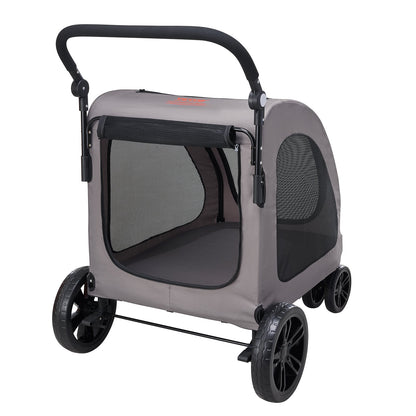 Pet Trolley 4-Wheel Dog Cart Carrier 160lbs Weight Capacity Portable