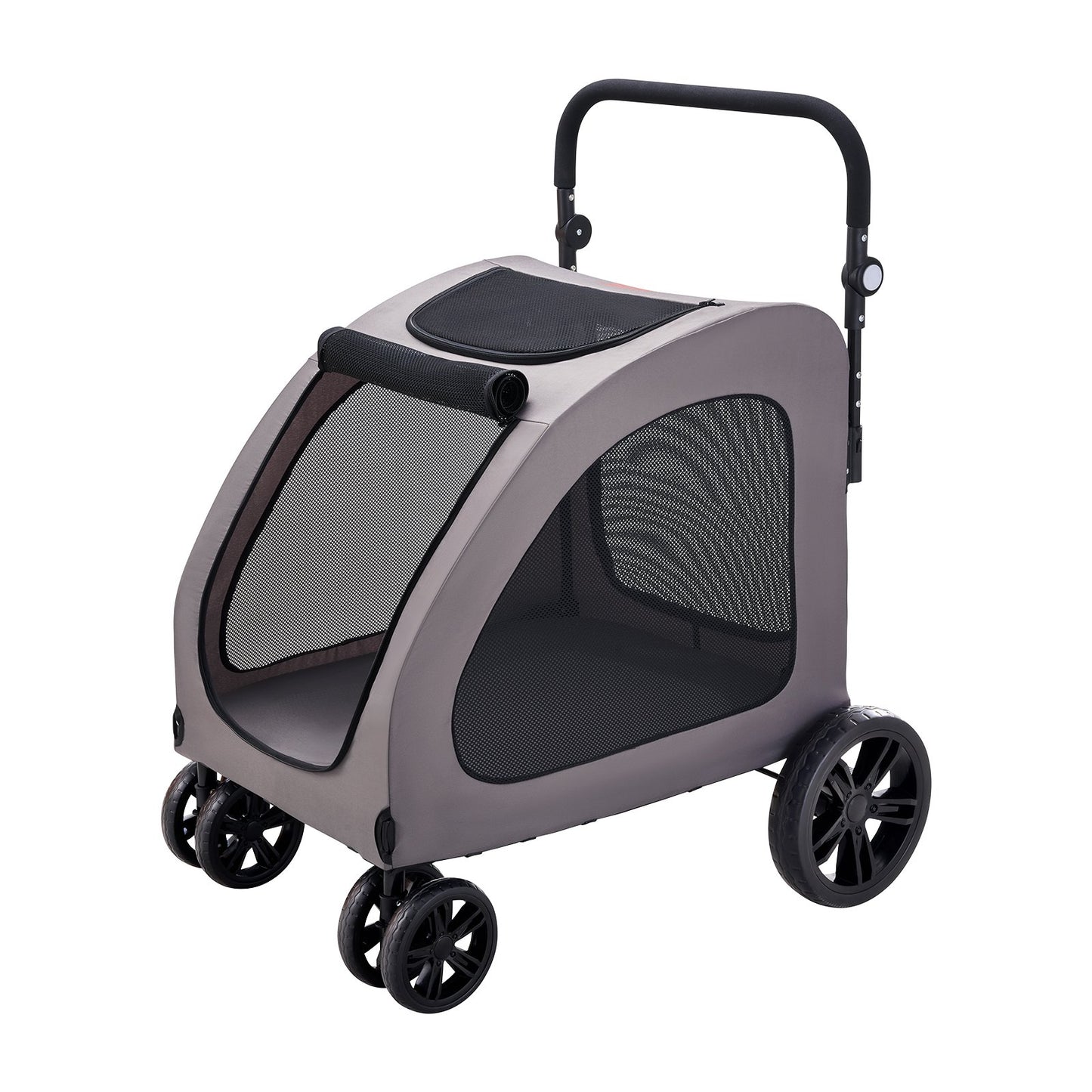 Pet Trolley 4-Wheel Dog Cart Carrier 160lbs Weight Capacity Portable