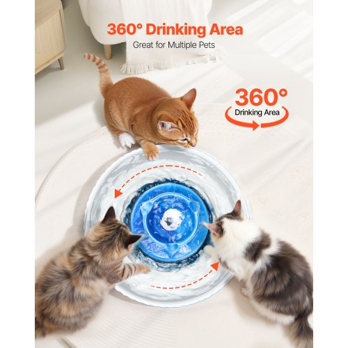 Ceramic Cat Fountain 2.1 L Cupcake Pet Fountain for Cats and Dogs | EU