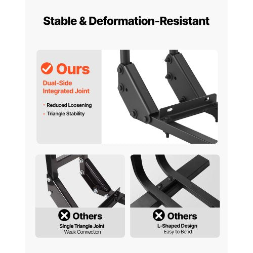 golfbilsstödshandtag för baksätet för de flesta golfbilar med metallfotplattor |  EU