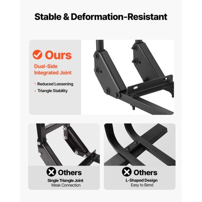 golfbilsstödshandtag för baksätet för de flesta golfbilar med metallfotplattor |  EU