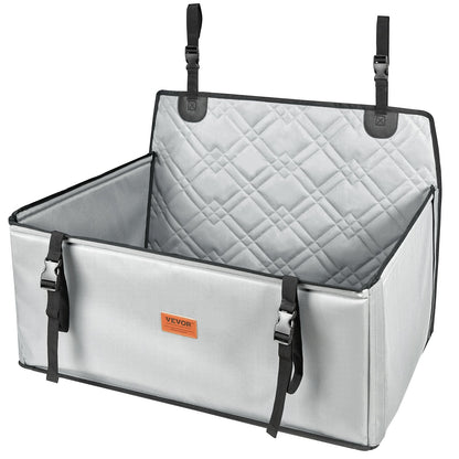 Hunde-Booster-Autositz, Haustier-Autositz für kleine und mittelgroße Hunde bis zu 22 kg, Grau