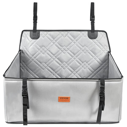 Hunde-Booster-Autositz, Haustier-Autositz für kleine und mittelgroße Hunde bis zu 22 kg, Grau