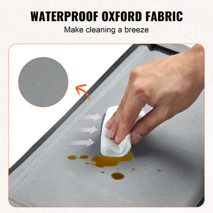 Dog Booster Car Seat Pet Car Seat for SML Dogs up to 40 lbs Gray