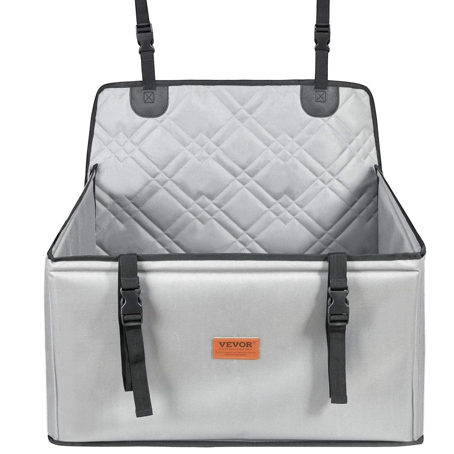 Dog Booster Car Seat Pet Car Seat for SML Dogs up to 40 lbs Gray