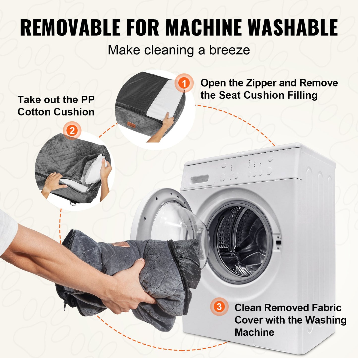 Dog Booster Car Seat Pet Car Seat for Small Medium Dogs up to 40 lbs Gray