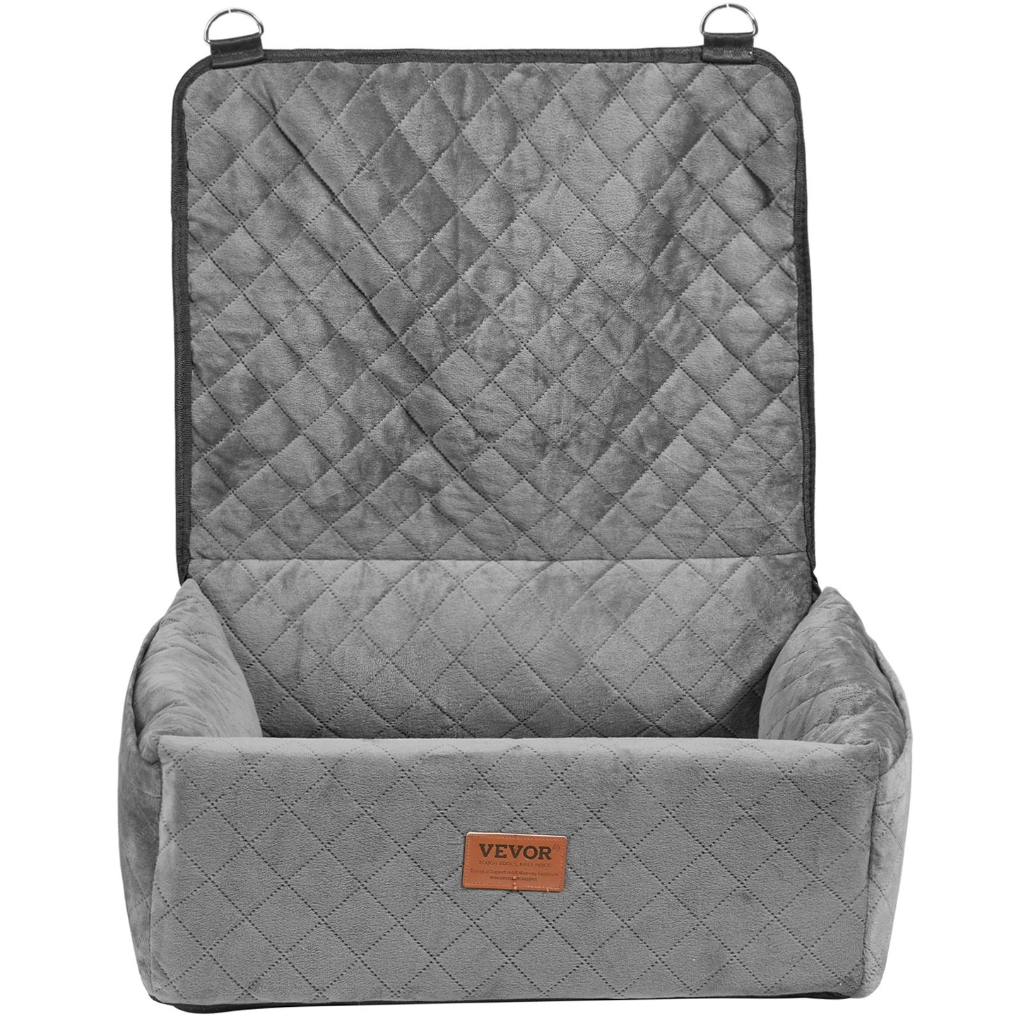 Dog Booster Car Seat Pet Car Seat for Small Medium Dogs up to 40 lbs Gray
